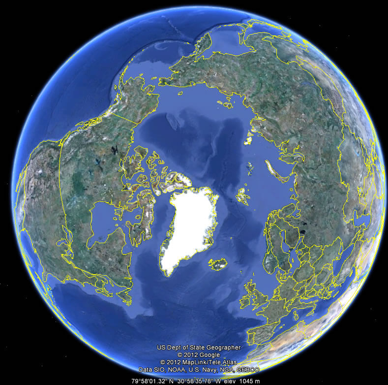 erde arktis ozeanien karte